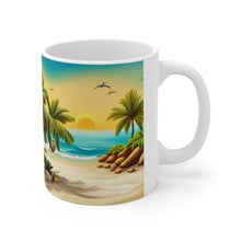 Load image into Gallery viewer, Tropical Beach Paradise #6 Mug 11oz mug AI-Generated Artwork