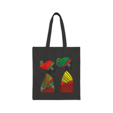 Load image into Gallery viewer, Colors of Africa Queen Mother & Daughter 100% Cotton Canvas Tote Bag 15" x 16"