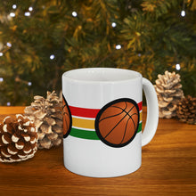 Load image into Gallery viewer, Sports Game No Word Basketball 11oz White Ceramic Beverage Mug Decorative Art