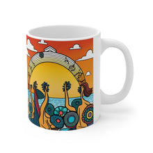 Load image into Gallery viewer, Beach Vibes Retro Concert #11 Ceramic 11oz Mug AI Artwork