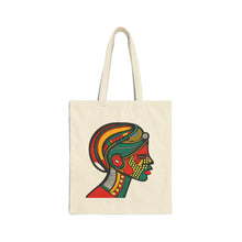 Load image into Gallery viewer, Colors of Africa Queen Mother #6 100% Cotton Canvas Tote Bag 15" x 16"