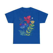 Load image into Gallery viewer, Amazing Floral Unisex Heavyweight 100% Cotton T-Shirt