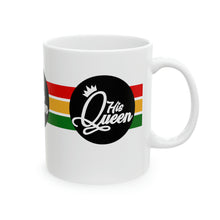 Load image into Gallery viewer, His Queen No Word 11oz White Ceramic Beverage Mug Decorative Art