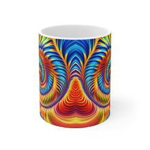 Load image into Gallery viewer, Tye Dye Swirls & Ripples #11 Ceramic 11oz AI Decorative Mug