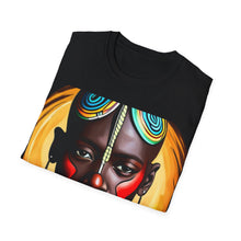Load image into Gallery viewer, Colors of Africa Warrior King #1 Unisex Softstyle Short Sleeve Crewneck T-Shirt