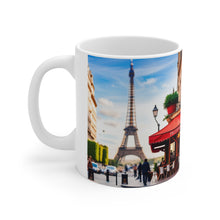 Load image into Gallery viewer, At the Cafe Paris France #6 Mug 11oz mug AI-Generated Artwork
