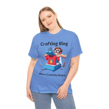 Load image into Gallery viewer, Frustrated Crafting King: Where Creativity Reigns, T-Shirt Heat Press Cotton
