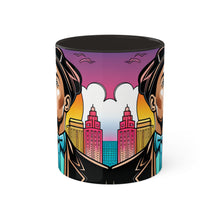 Load image into Gallery viewer, Colors of Africa Pop Art Black Colorful #25 AI 11oz Black Accent Coffee Mug
