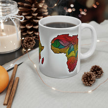 Load image into Gallery viewer, Colors of Africa Continent Map #5 AI 11oz Coffee Mug