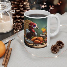 Load image into Gallery viewer, Thanksgiving Don't Touch Me Turkey All Dressed up and Nowhere to Go Ceramic Coffee Mug 11oz Mirrored Images