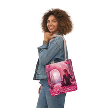 Load image into Gallery viewer, Pink Heart Series #5 Fashion Graphic Print Trendy 100% Polyester Canvas Tote Bag AI Image