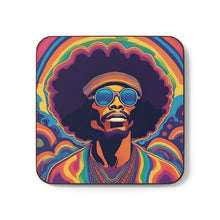 Load image into Gallery viewer, Retro 60's Psychedelic #40 Hardboard Back AI-Enhanced Beverage Coasters