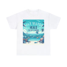 Load image into Gallery viewer, Saltwater Heals Everything Seashells Tropical Beach Saltwater Therapy