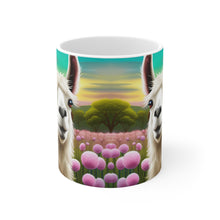 Load image into Gallery viewer, Good Vibes Cute Llama Funny #8 Ceramic 11oz Mug AI-Generated Artwork