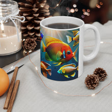 Load image into Gallery viewer, A Menagerie of a colorful Sea-life #1 Mug 11oz mug AI-Generated Artwork