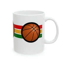 Load image into Gallery viewer, Sports Game No Word Basketball 11oz White Ceramic Beverage Mug Decorative Art