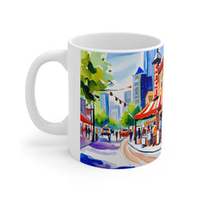 Load image into Gallery viewer, At the Cafe Vancouver British Columbia #35 Mug 11oz mug AI-Generated Artwork
