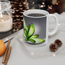 Load image into Gallery viewer, August Peridot Birth Month Colors Fairies & Butterflies #1 Mug 11oz mug AI-Generated Artwork