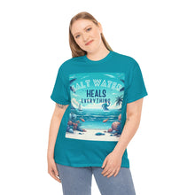 Load image into Gallery viewer, Saltwater Heals Everything Seashells Tropical Beach Saltwater Therapy