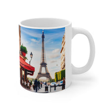 Load image into Gallery viewer, At the Cafe Paris France #6 Mug 11oz mug AI-Generated Artwork