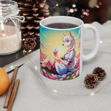 Load image into Gallery viewer, Good Vibes Cute Llama Funny #4 Ceramic 11oz Mug AI-Generated Artwork