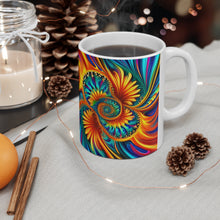 Load image into Gallery viewer, Tye Dye Swirls & Ripples #10 Ceramic 11oz AI Decorative Mug