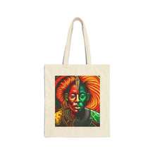 Load image into Gallery viewer, Colors of Africa Warrior King #12 100% Cotton Canvas Tote Bag 15" x 16"
