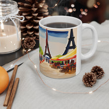 Load image into Gallery viewer, At the Cafe Paris France #3 Mug 11oz mug AI-Generated Artwork