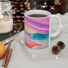 Load image into Gallery viewer, Pastel Sea-life Sunset #17 Ceramic Mug 11oz mug AI-Generated Artwork