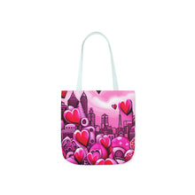 Load image into Gallery viewer, Pink Heart Series #16 Fashion Graphic Print Trendy 100% Polyester Canvas Tote Bag AI Image