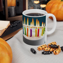 Load image into Gallery viewer, Happy Birthday Candles #12 Ceramic 11oz Mug AI-Generated Artwork