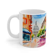 Load image into Gallery viewer, At the Cafe Washington DC #42 Mug 11oz mug AI-Generated Artwork