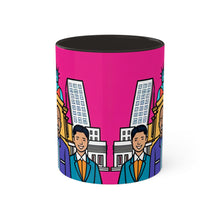 Load image into Gallery viewer, Colors of Africa Pop Art Black Colorful #27 AI 11oz Black Accent Coffee Mug