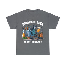 Load image into Gallery viewer, Beer Crafter Beer Brewing is my Therapy Brewing T-Shirt 100% Cotton Classic Fit