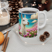 Load image into Gallery viewer, Good Vibes Cute Llama Funny #6 Ceramic 11oz Mug AI-Generated Artwork