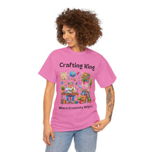 Load image into Gallery viewer, Crafting King: Where Creativity Reigns, Grandpa Sewing Cotton Classic T-shirt
