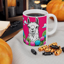 Load image into Gallery viewer, Good Vibes Cute Llama Funny #12 Ceramic 11oz Mug AI-Generated Artwork