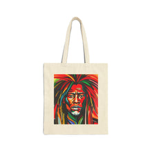 Load image into Gallery viewer, Colors of Africa Warrior King #7 100% Cotton Canvas Tote Bag 15" x 16"