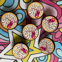 Load image into Gallery viewer, Stay Groovy - Retro 70s Boho Wish for Peace Groovy Hippie Shoe Charm
