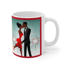 Load image into Gallery viewer, New Year's Celebration Couple Ceramic Mug 11oz Design #1