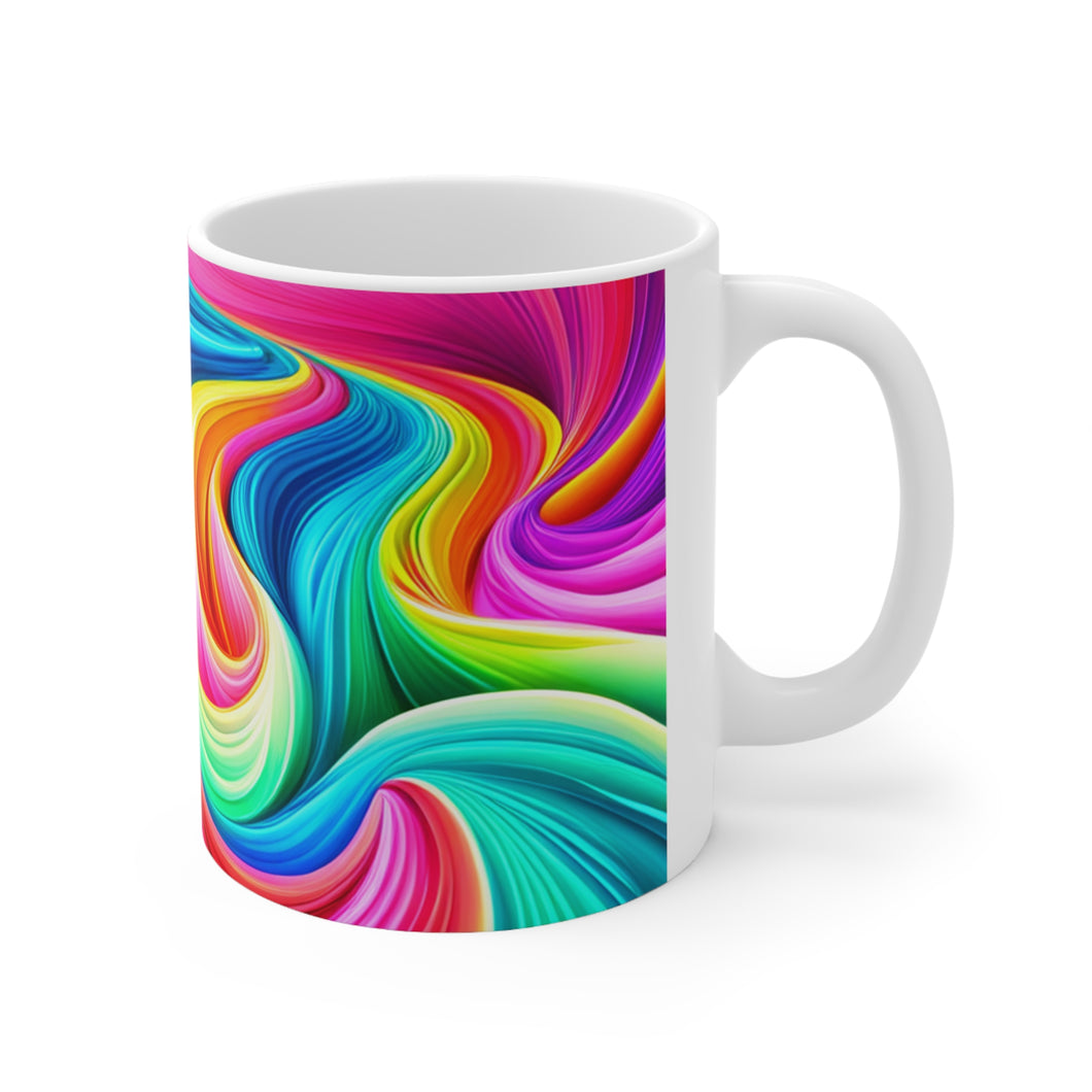 Pastel Sea-life Sunset #1 Ceramic Mug 11oz mug AI-Generated Artwork