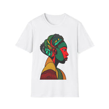 Load image into Gallery viewer, Color of Africa Tribal Face Paint #8 Unisex Softstyle Short Sleeve Crewneck T-Shirt
