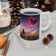 Load image into Gallery viewer, Nothing but True Love at Sunset #5 11oz mug AI-Generated Artwork
