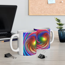 Load image into Gallery viewer, Bright Rainbow Swirls in Motion #7 Mug 11oz mug AI-Generated Artwork