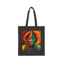 Load image into Gallery viewer, Colors of Africa Warrior King #12 100% Cotton Canvas Tote Bag 15" x 16"