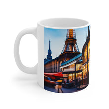 Load image into Gallery viewer, At the Cafe Paris France #5 Mug 11oz mug AI-Generated Artwork