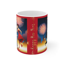 Load image into Gallery viewer, New Year's Celebration Couple Ceramic Mug 11oz Design #6