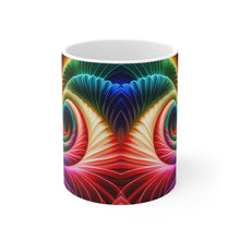 Load image into Gallery viewer, Fusion of Bright Rainbow Swirls in Motion #14 Mug 11oz mug AI-Generated Artwork
