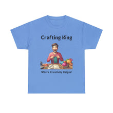 Load image into Gallery viewer, Crafting King: Where Creativity Reigns, Knitting 100% Cotton Classic T-shirt