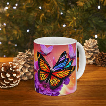 Load image into Gallery viewer, Colorful Monarch Butterflies #3 Mug 11oz mug AI-Generated Artwork